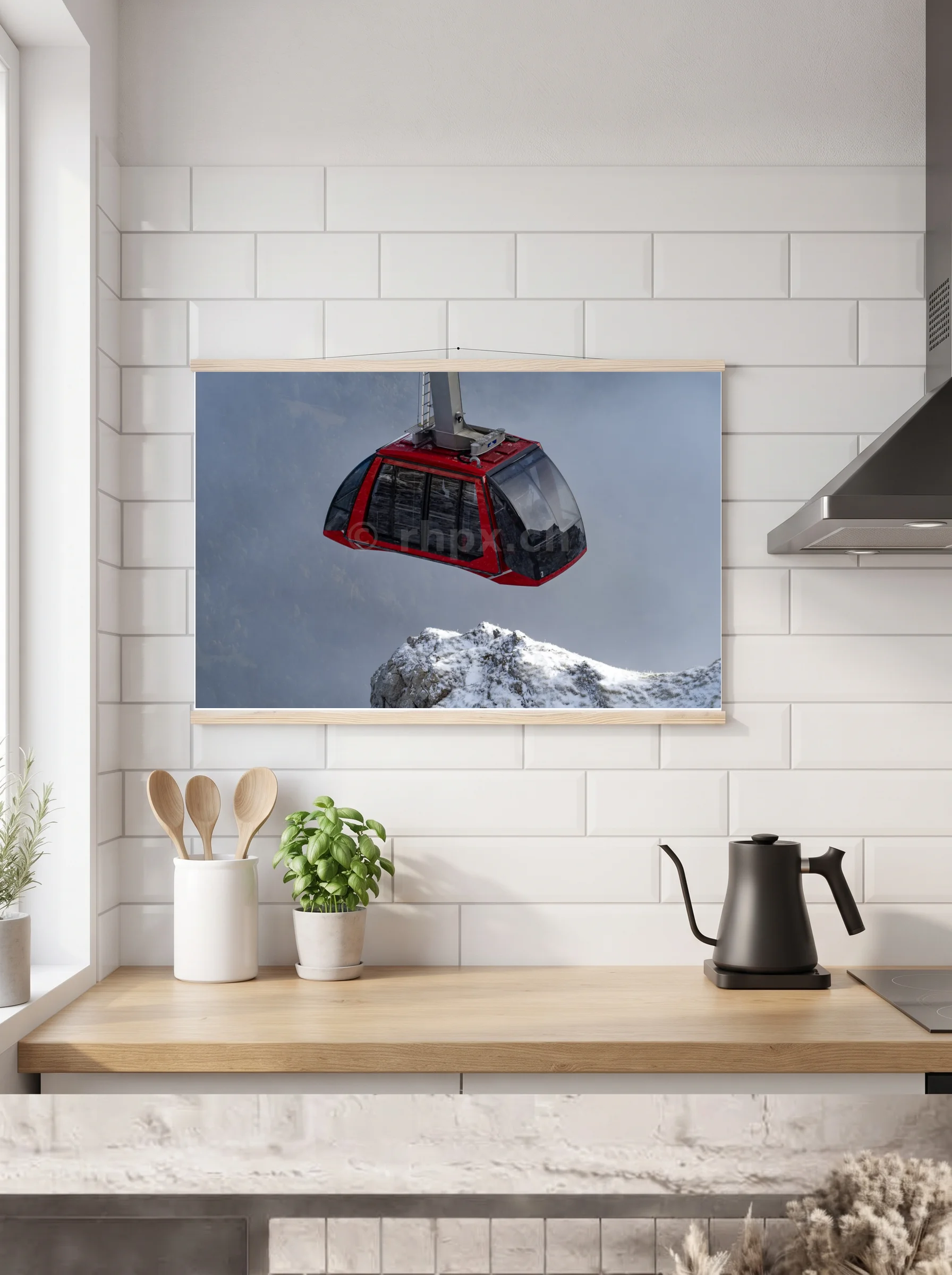 Premium-Poster mit Leisten horizontal 60x90 cm
