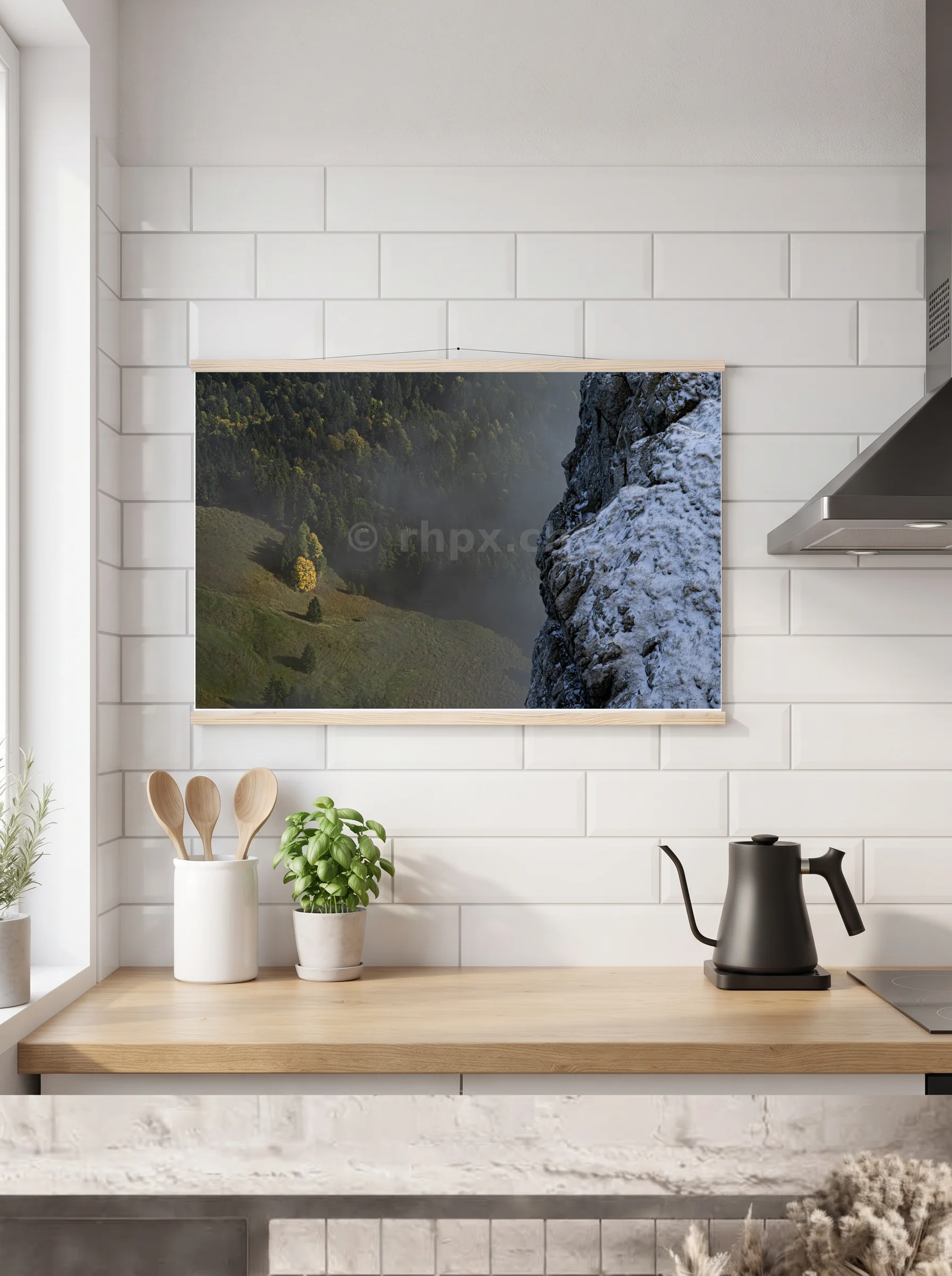 Premium-Poster mit Leisten horizontal 60x90 cm