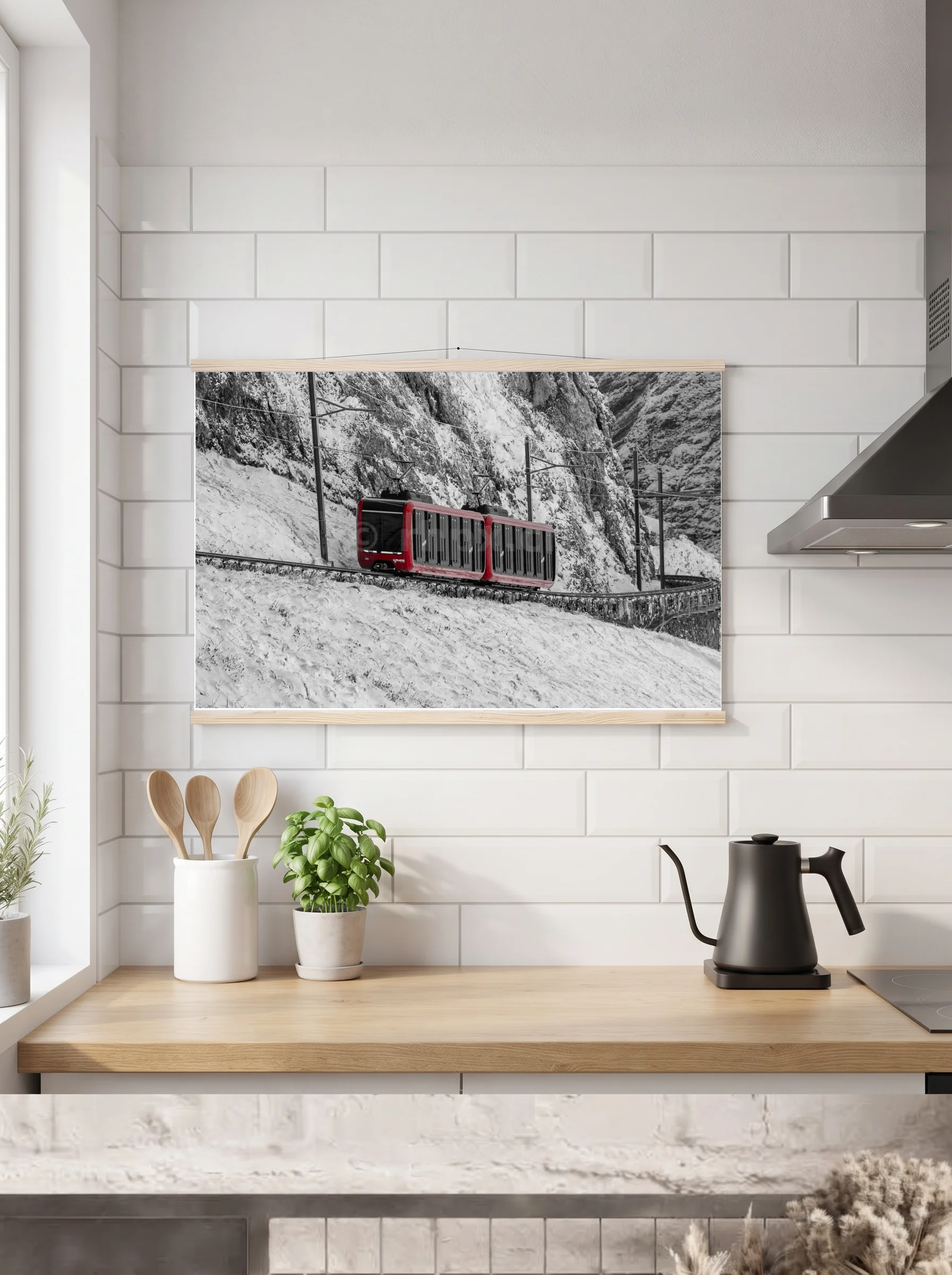 Premium-Poster mit Leisten horizontal A3 (29.7 x 42 cm)