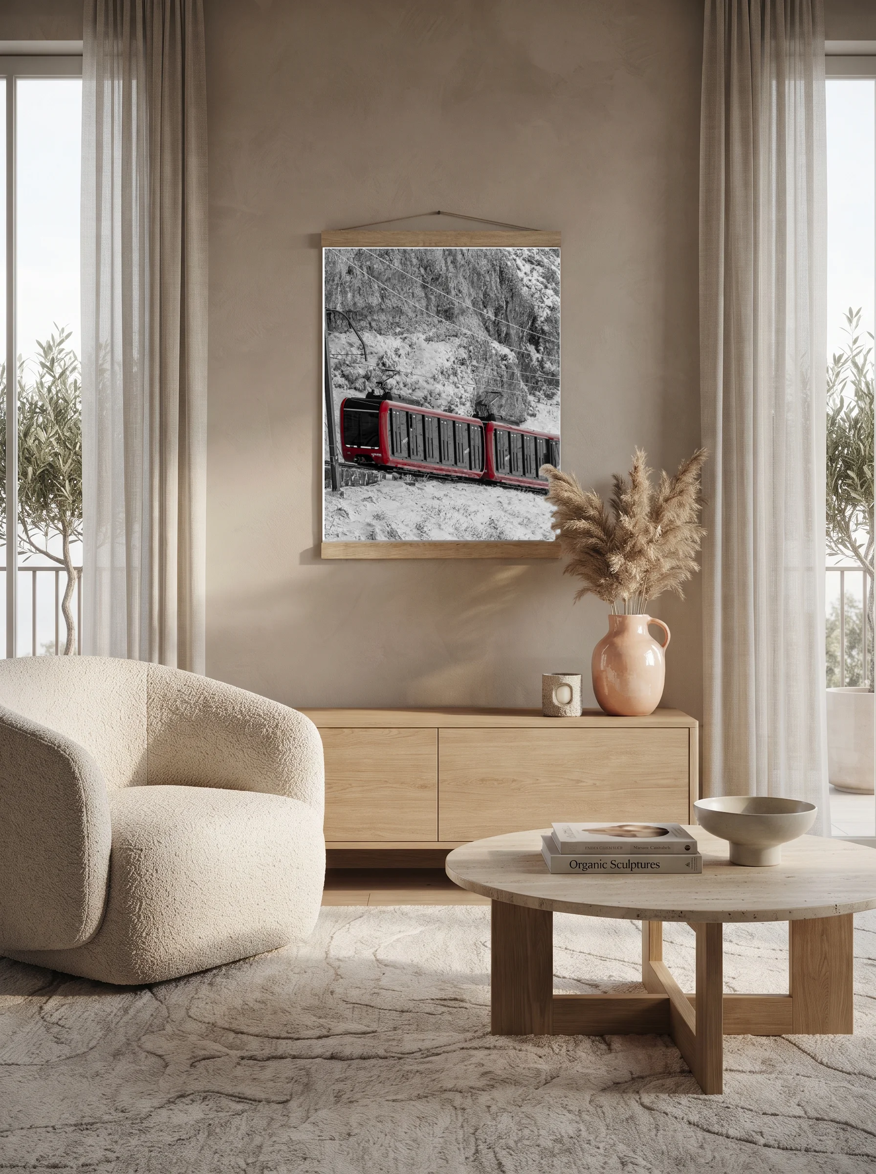 Premium-Poster mit Leisten Vertikal 60x90 cm
