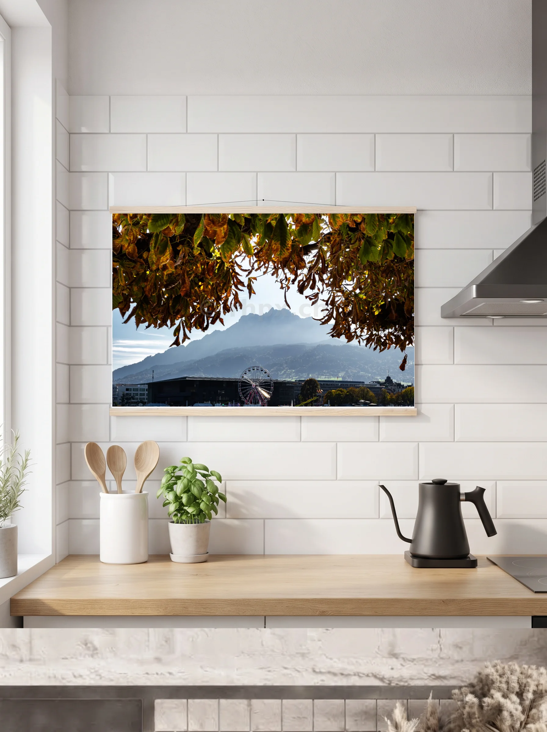 Premium-Poster mit Leisten horizontal A2 (42 x 59.4 cm)