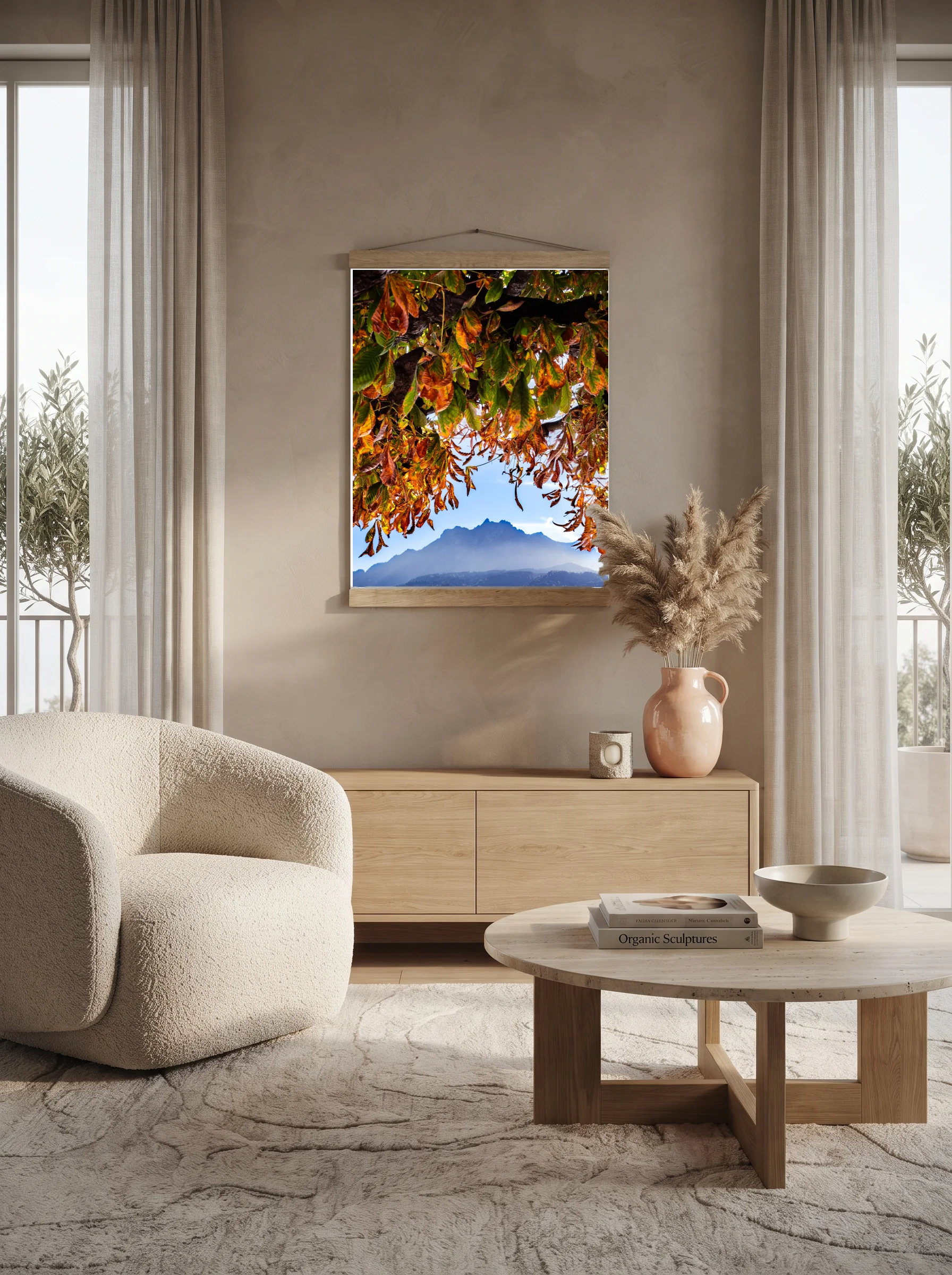 Premium-Poster mit Leisten Vertikal A1 (59.4 x 84.1 cm)