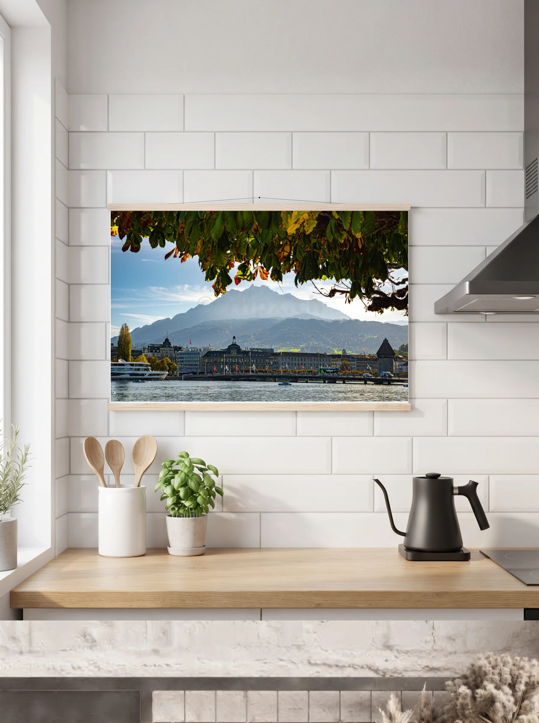 Premium-Poster mit Leisten horizontal A2 (42 x 59.4 cm)
