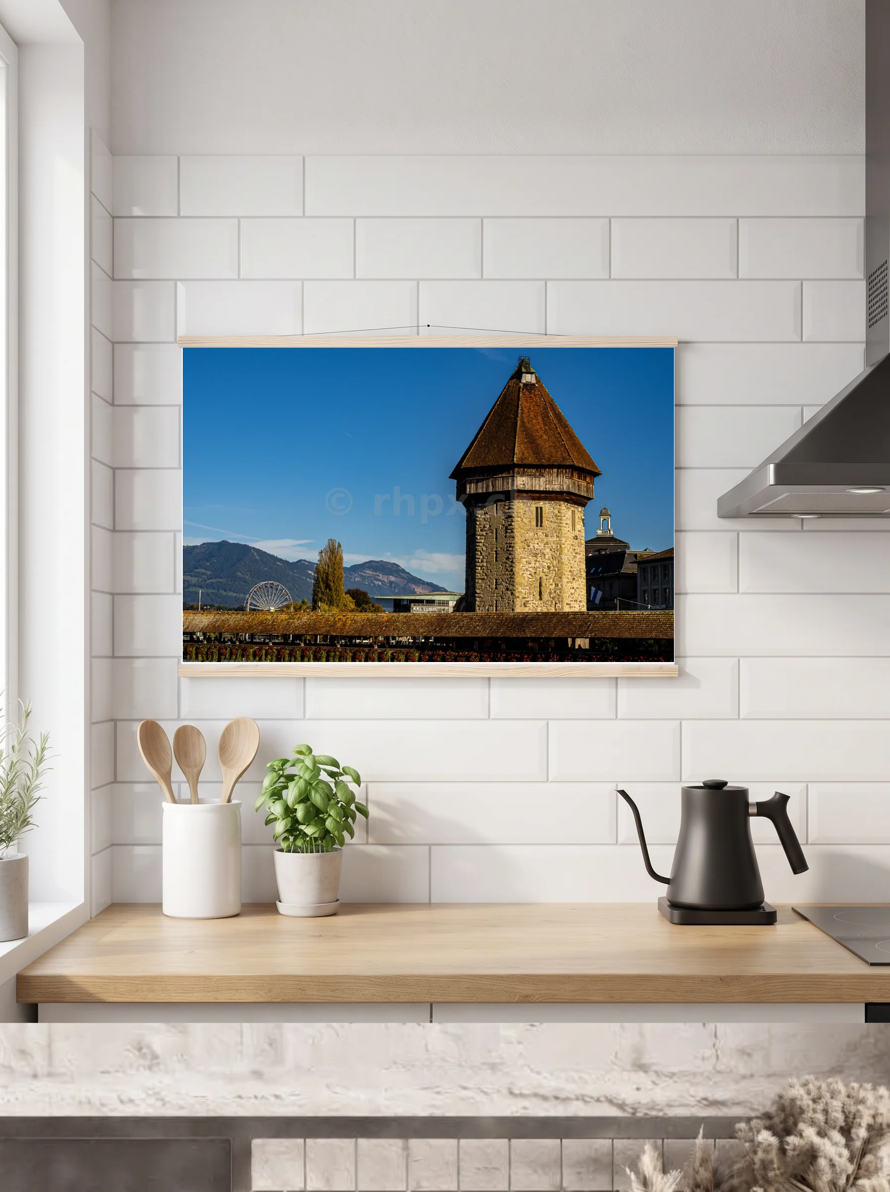 Premium-Poster mit Leisten horizontal A2 (42 x 59.4 cm)