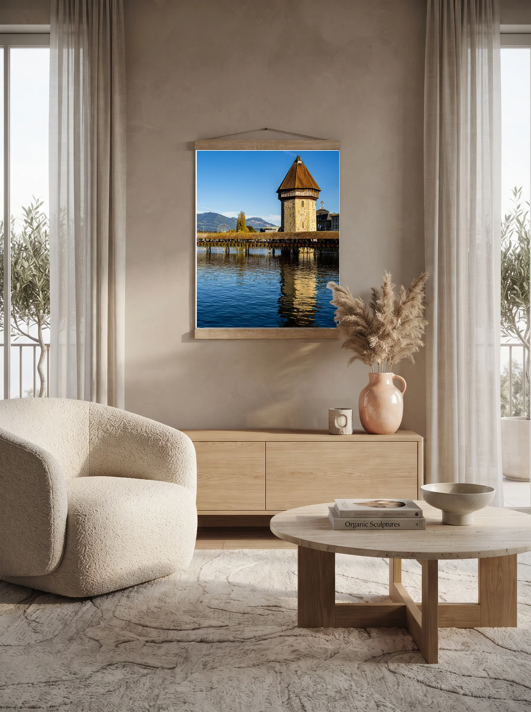 Premium-Poster mit Leisten Vertikal A3 (29.7 x 42 cm)