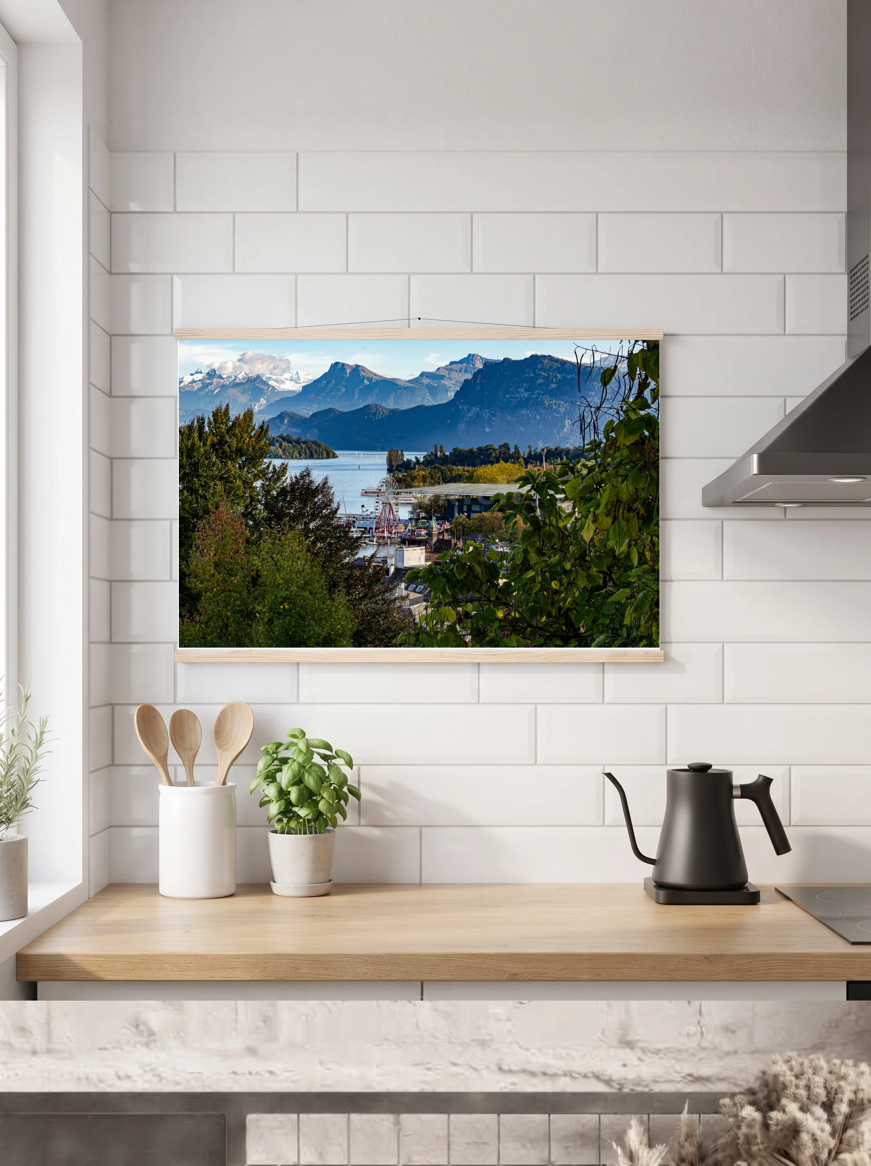Premium-Poster mit Leisten horizontal A3 (29.7 x 42 cm)