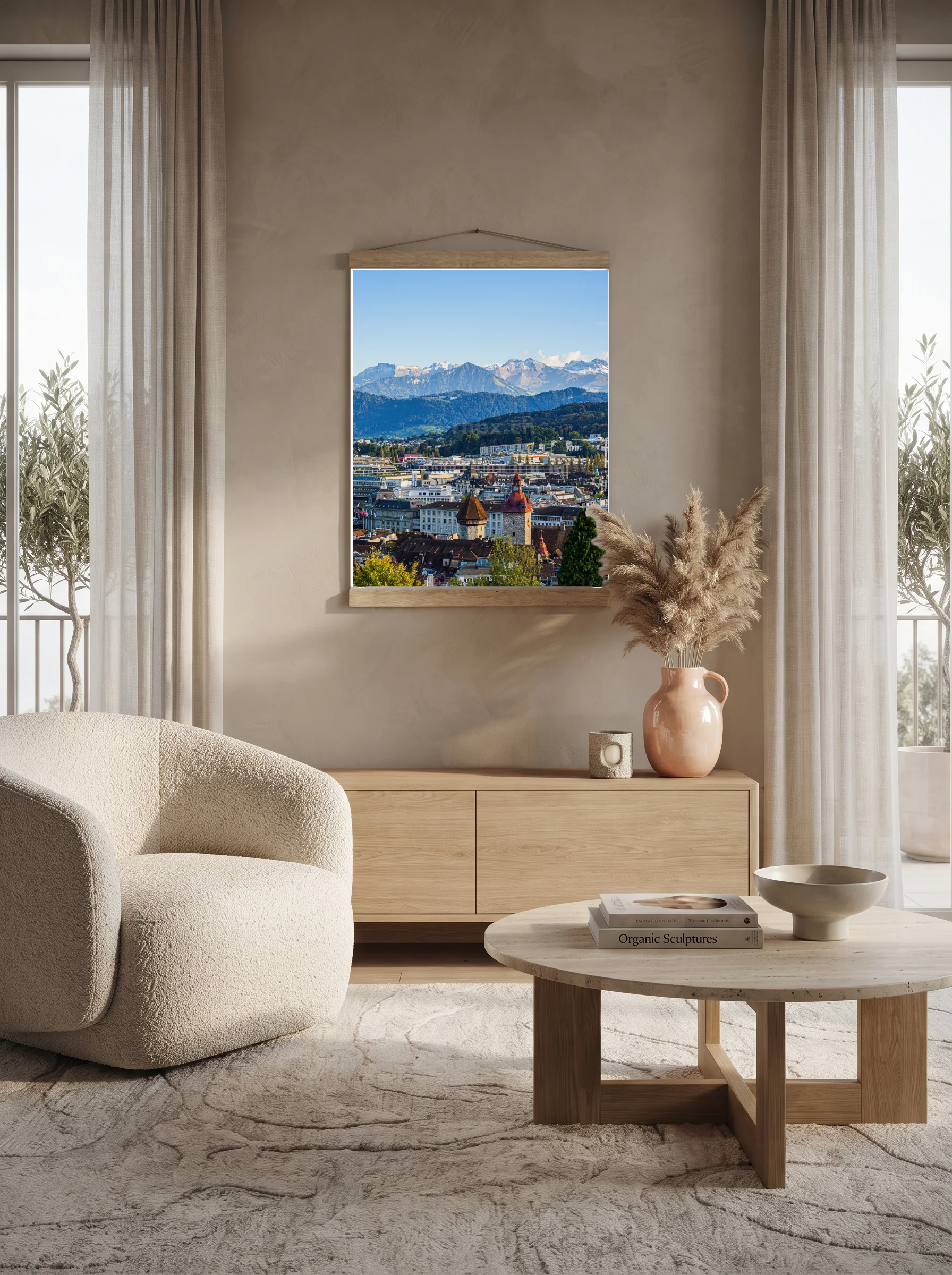 Premium-Poster mit Leisten Vertikal 70 x 100 cm