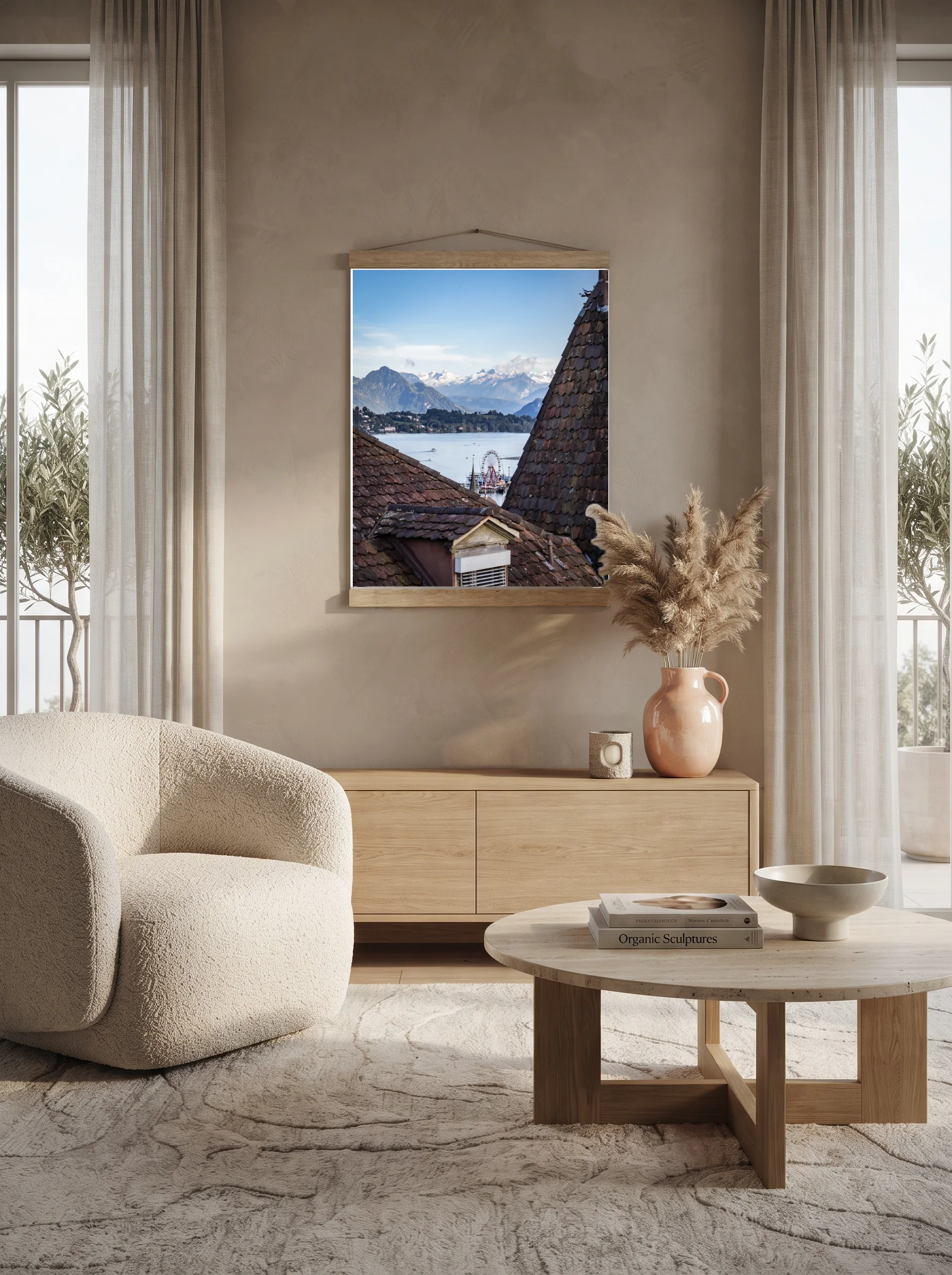 Premium-Poster mit Leisten Vertikal 70 x 100 cm