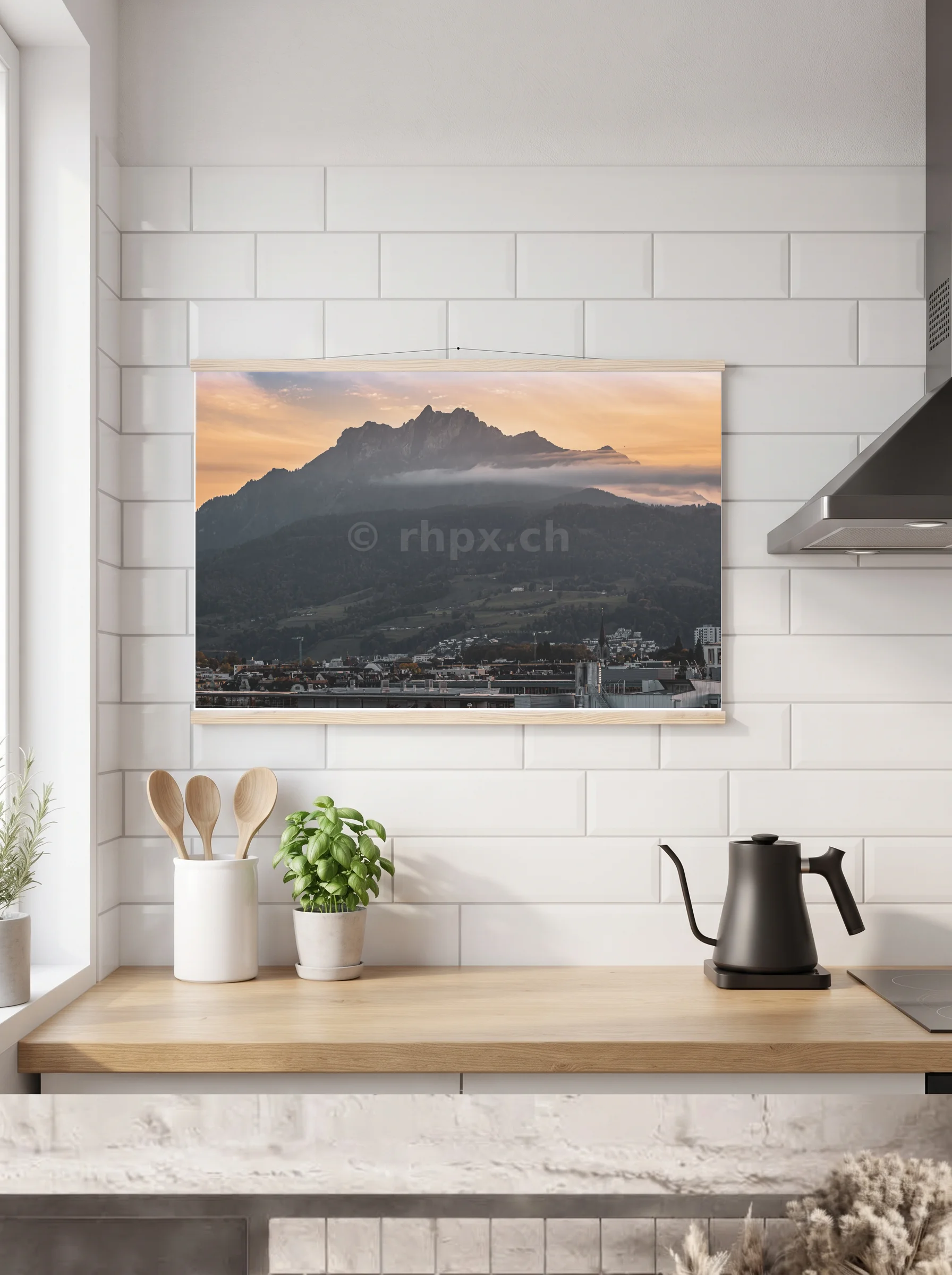 Premium-Poster mit Leisten horizontal A2 (42 x 59.4 cm)