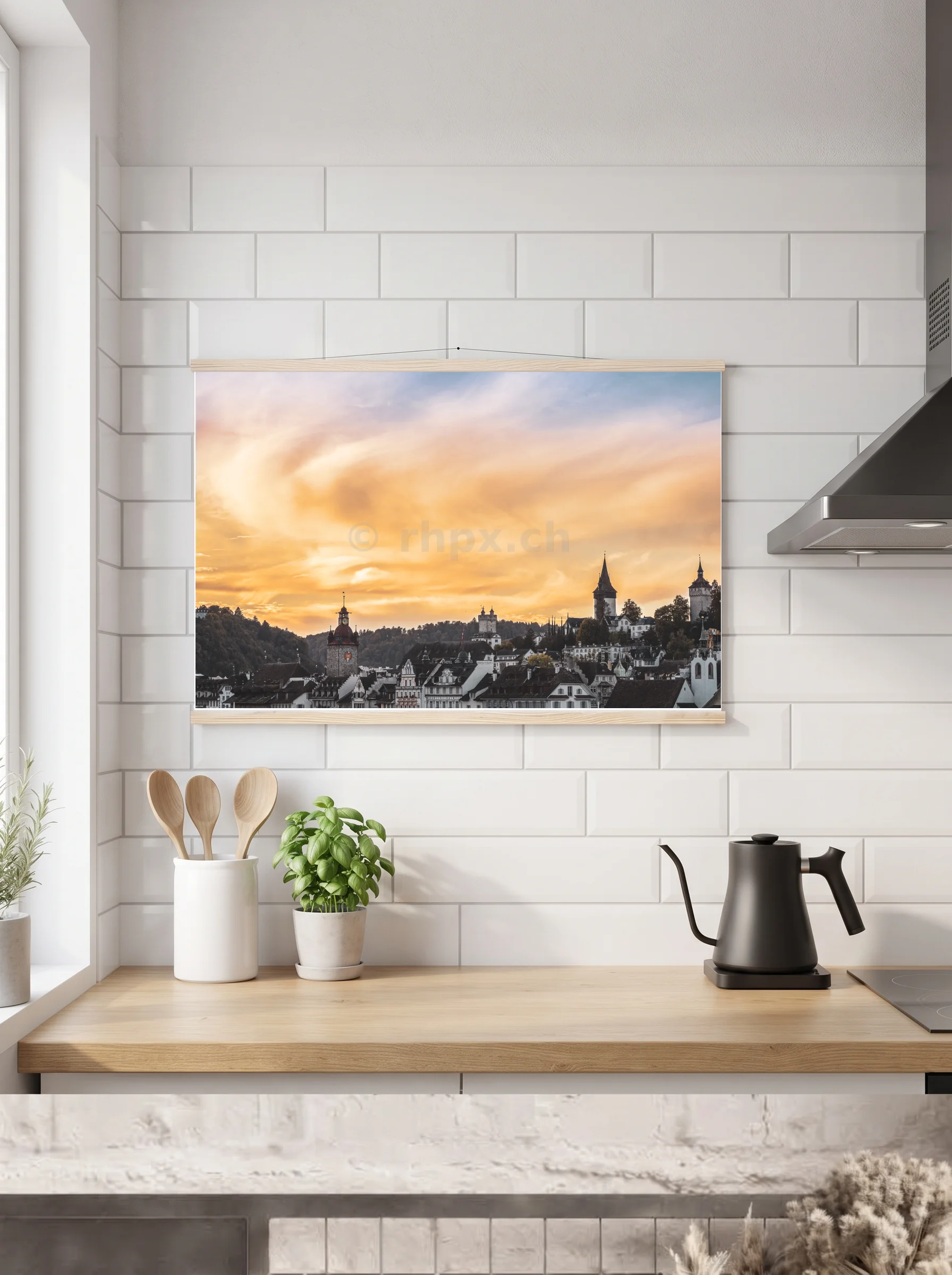 Premium-Poster mit Leisten horizontal A2 (42 x 59.4 cm)