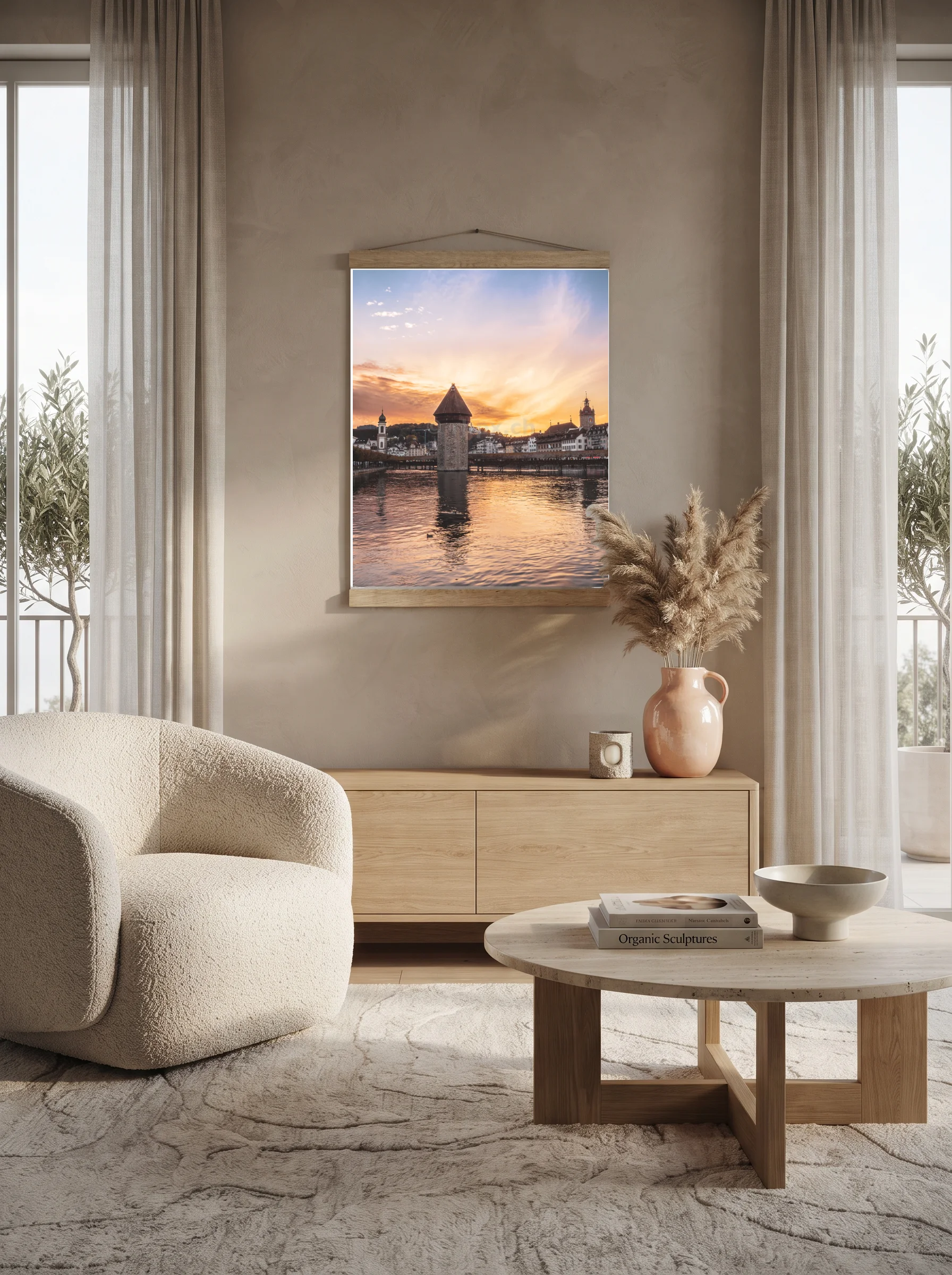 Premium-Poster mit Leisten Vertikal 70 x 100 cm