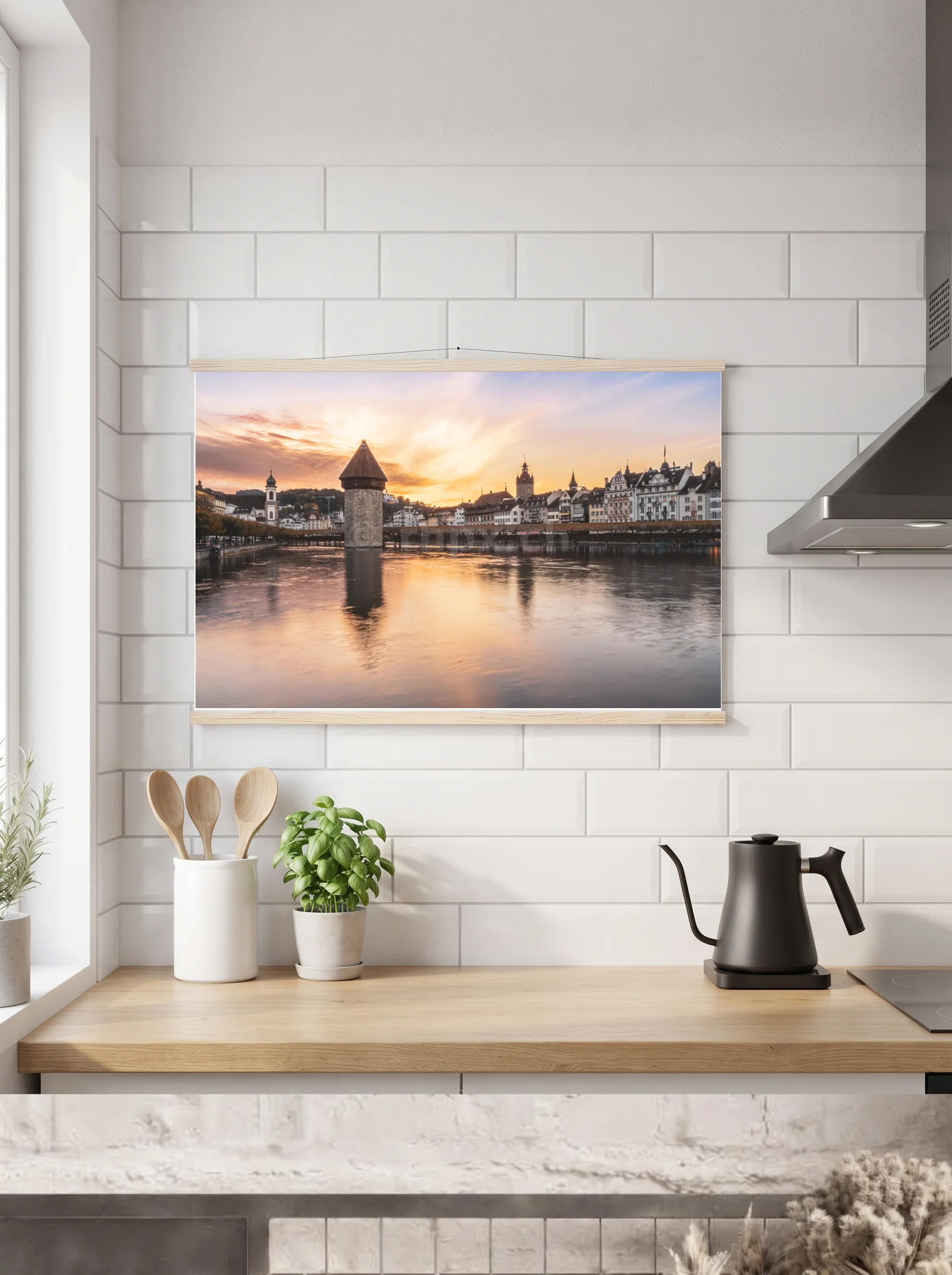 Premium-Poster mit Leisten horizontal A2 (42 x 59.4 cm)