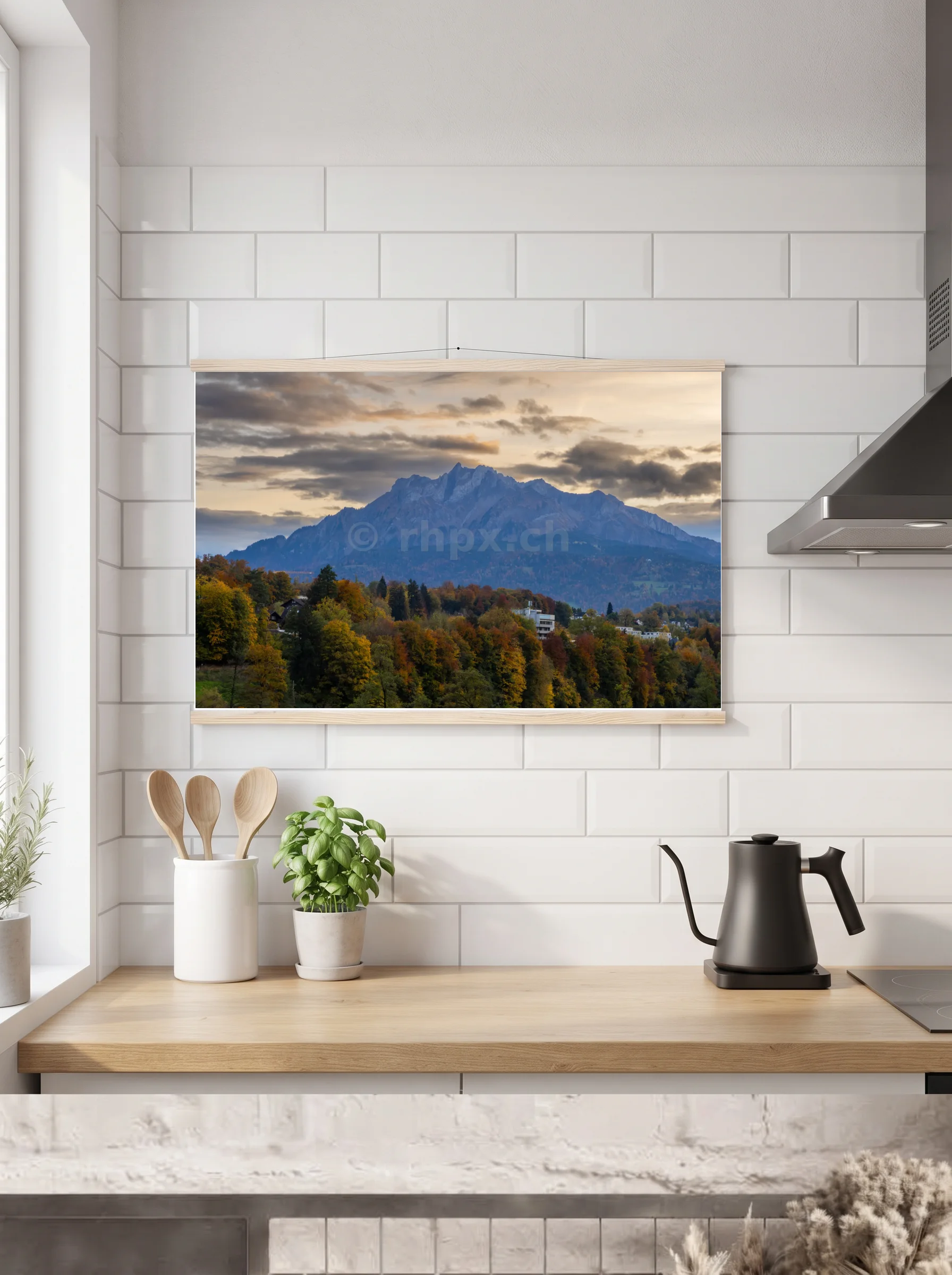 Premium-Poster mit Leisten horizontal 60x90 cm