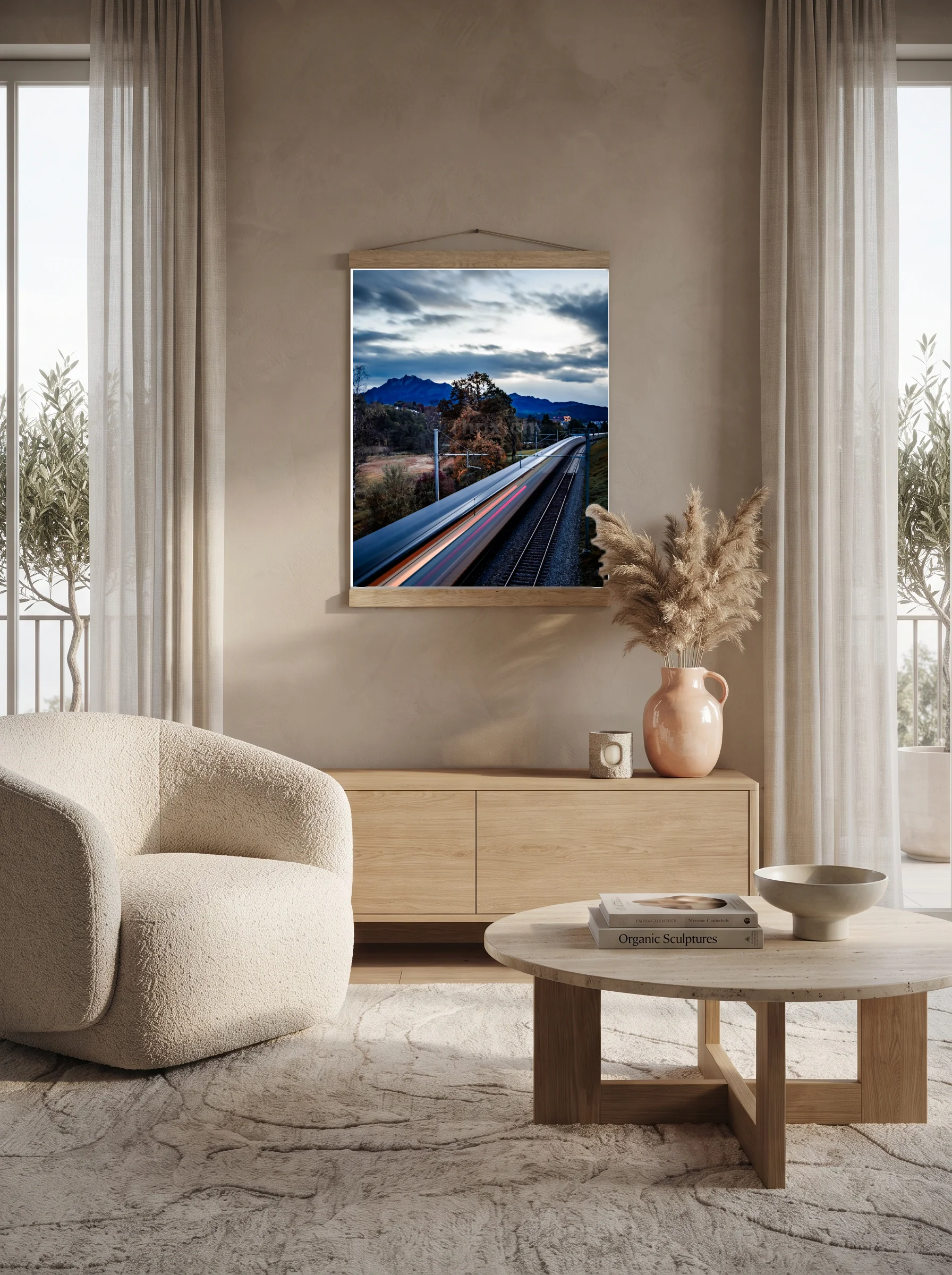 Premium-Poster mit Leisten Vertikal 70 x 100 cm
