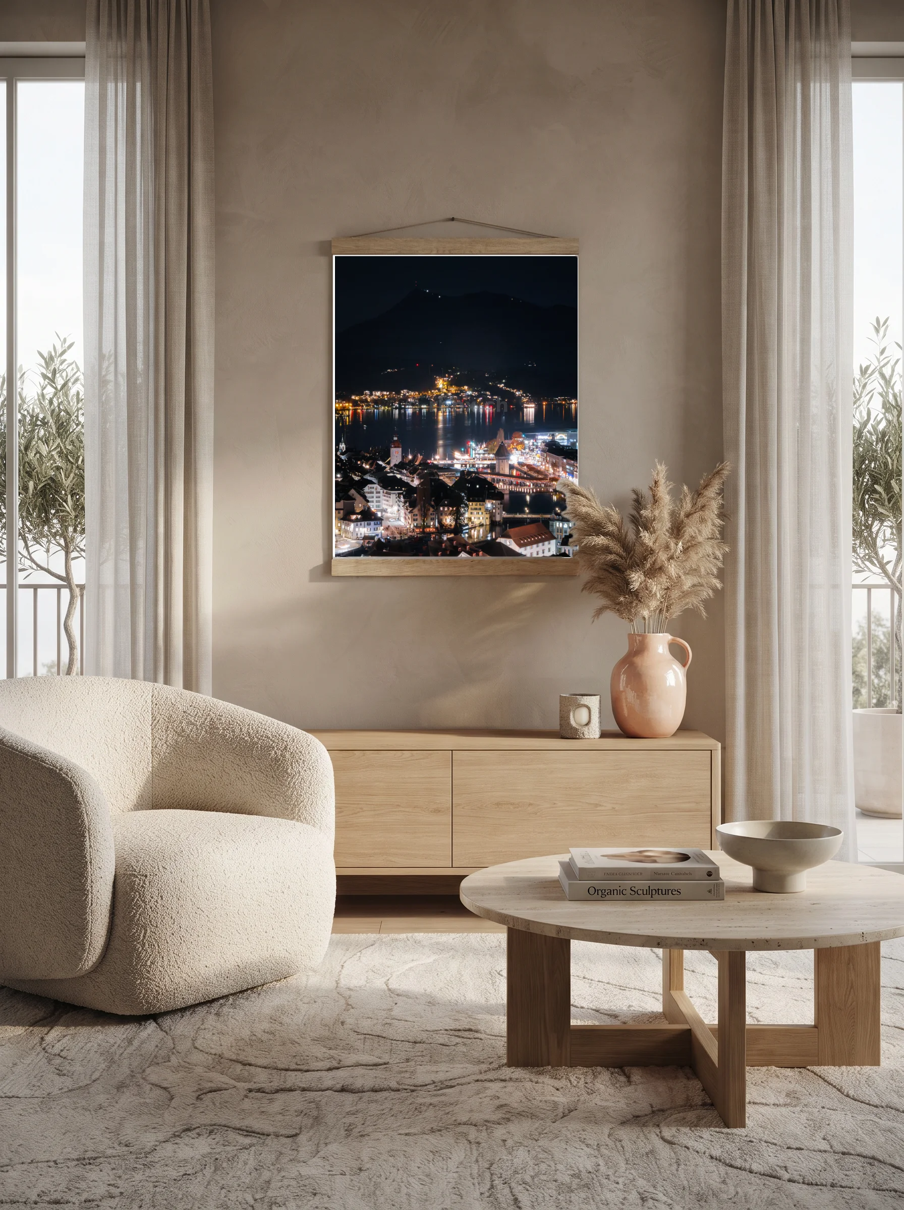Premium-Poster mit Leisten Vertikal 60x90 cm