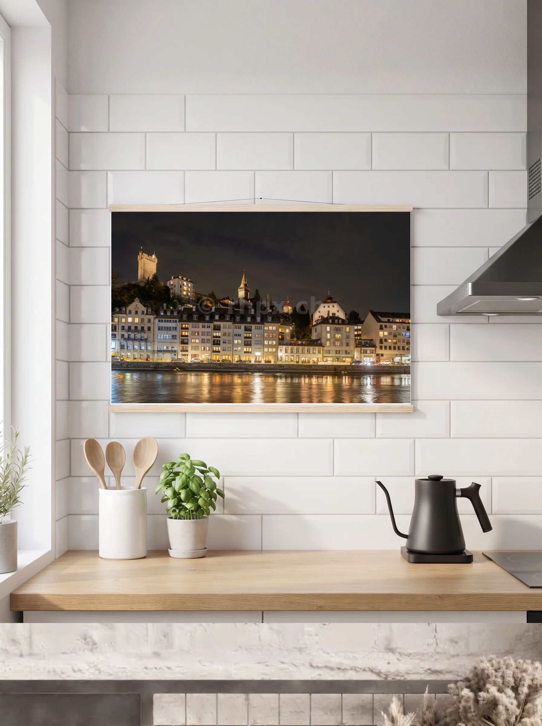 Premium-Poster mit Leisten horizontal A2 (42 x 59.4 cm)