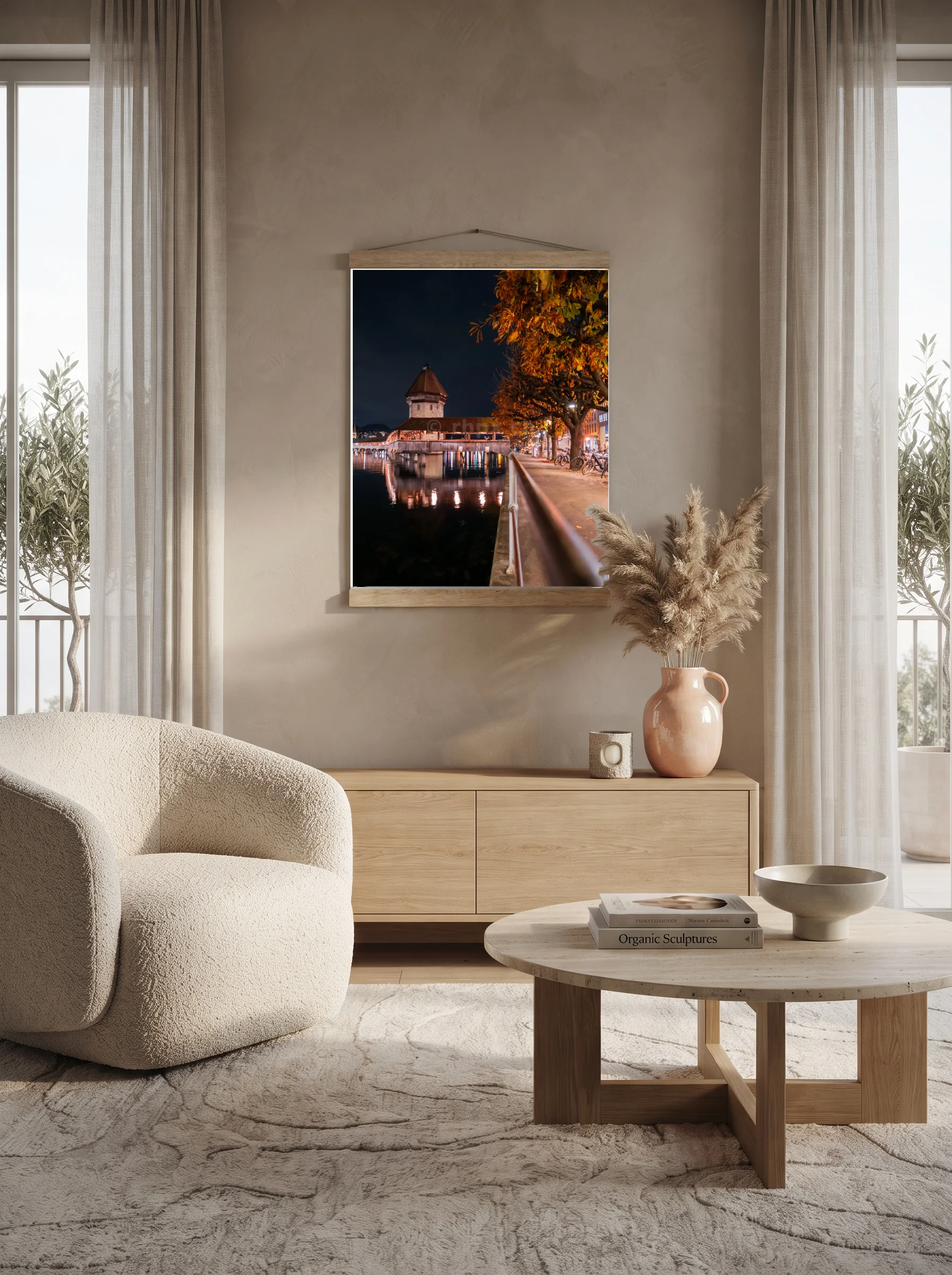 Premium-Poster mit Leisten Vertikal 60x90 cm