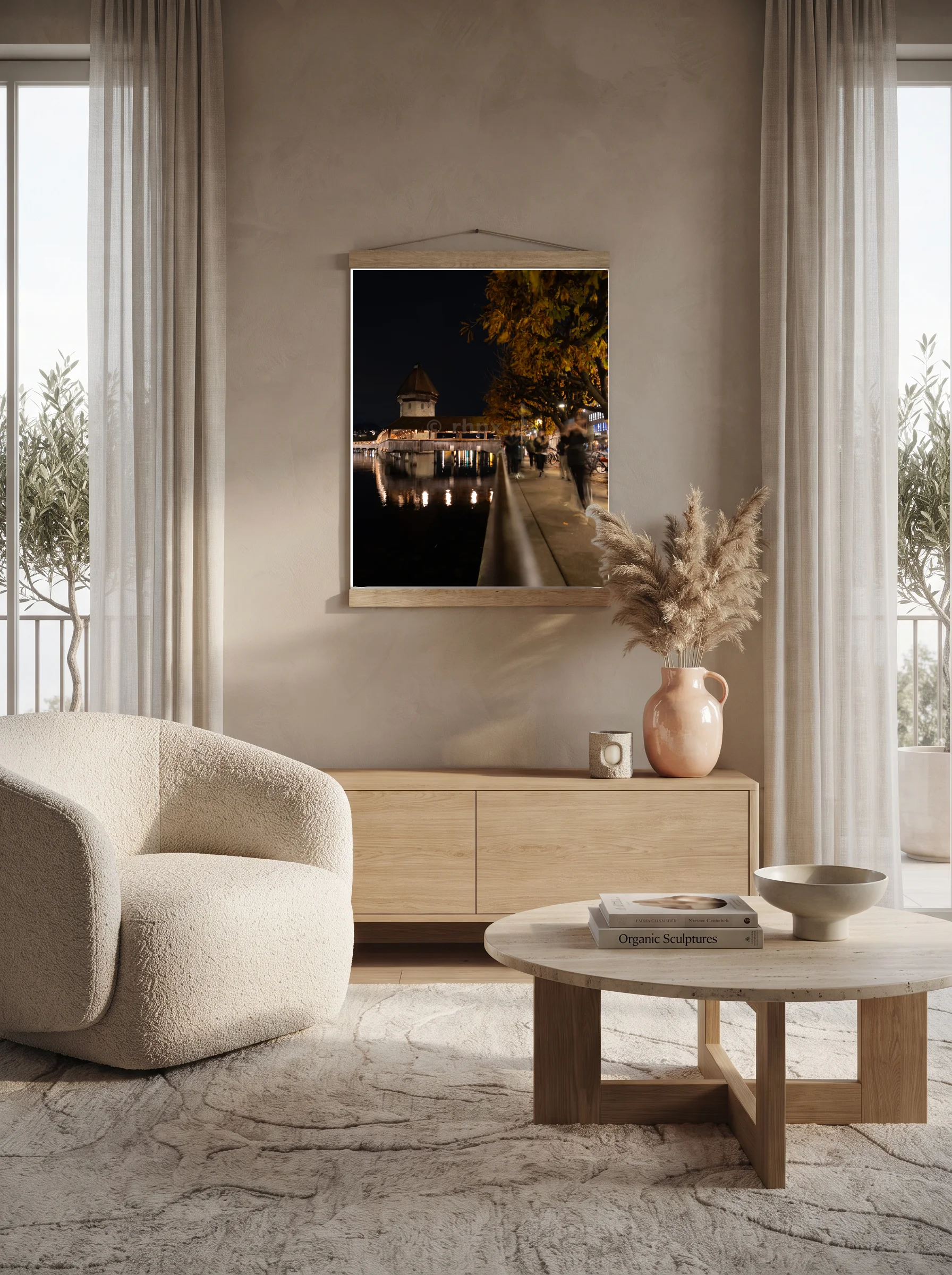 Premium-Poster mit Leisten Vertikal 60x90 cm