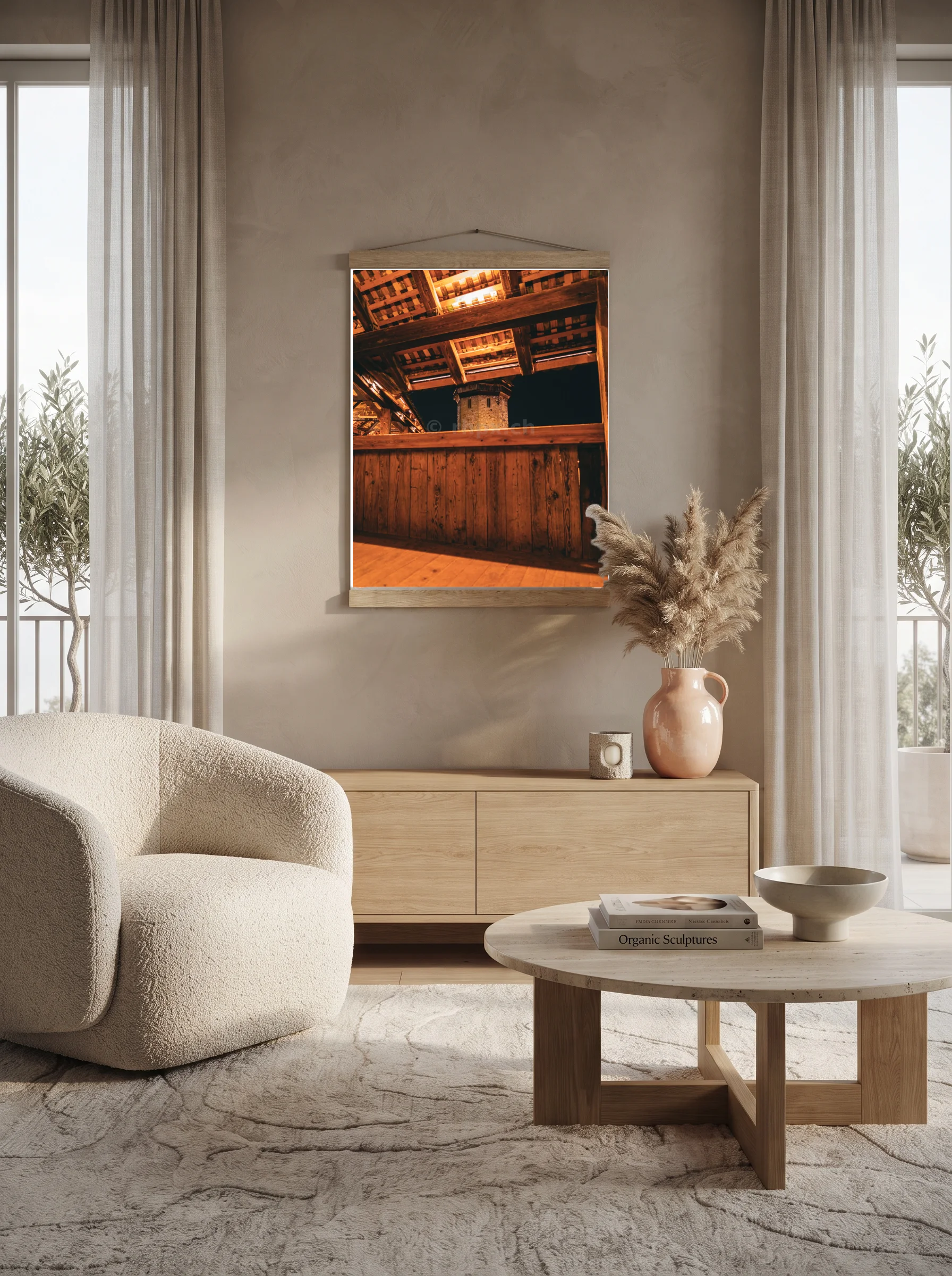 Premium-Poster mit Leisten Vertikal 60x90 cm