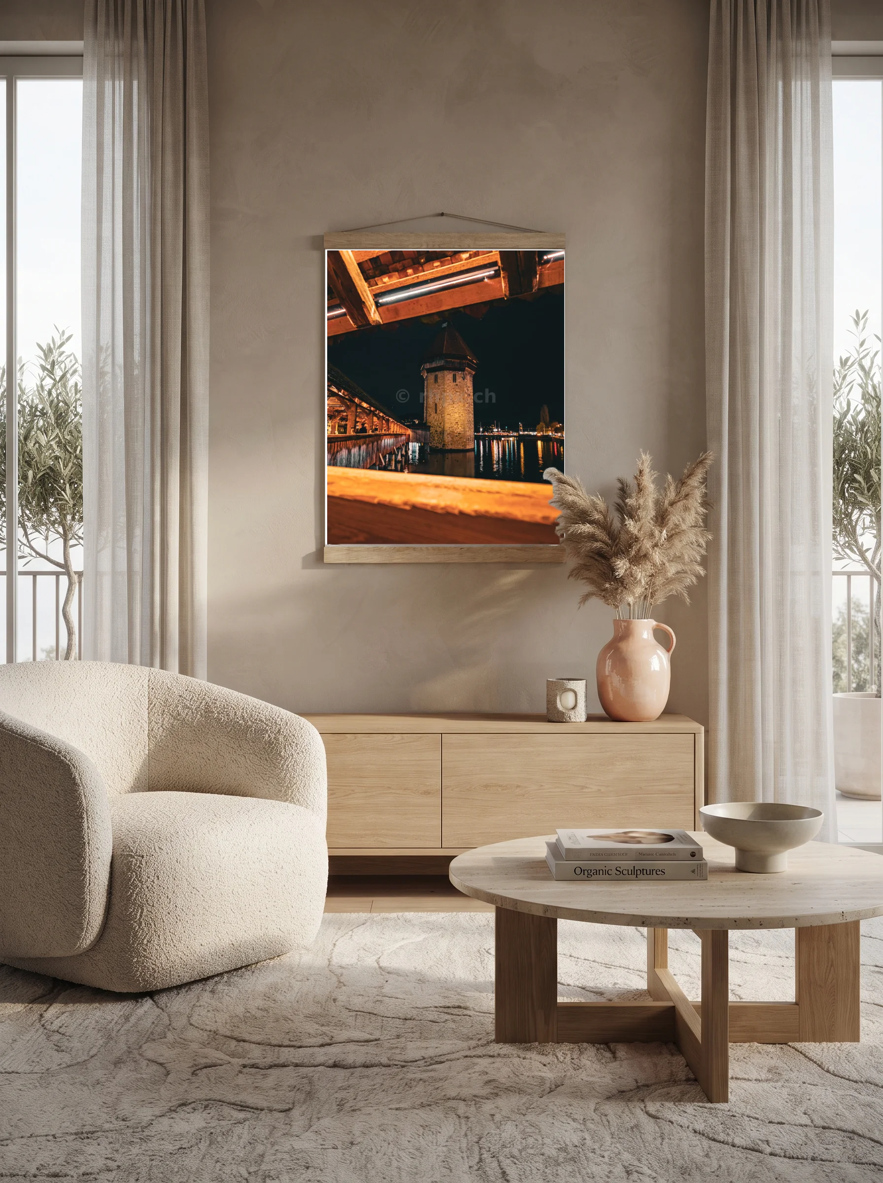 Premium-Poster mit Leisten Vertikal 60x90 cm