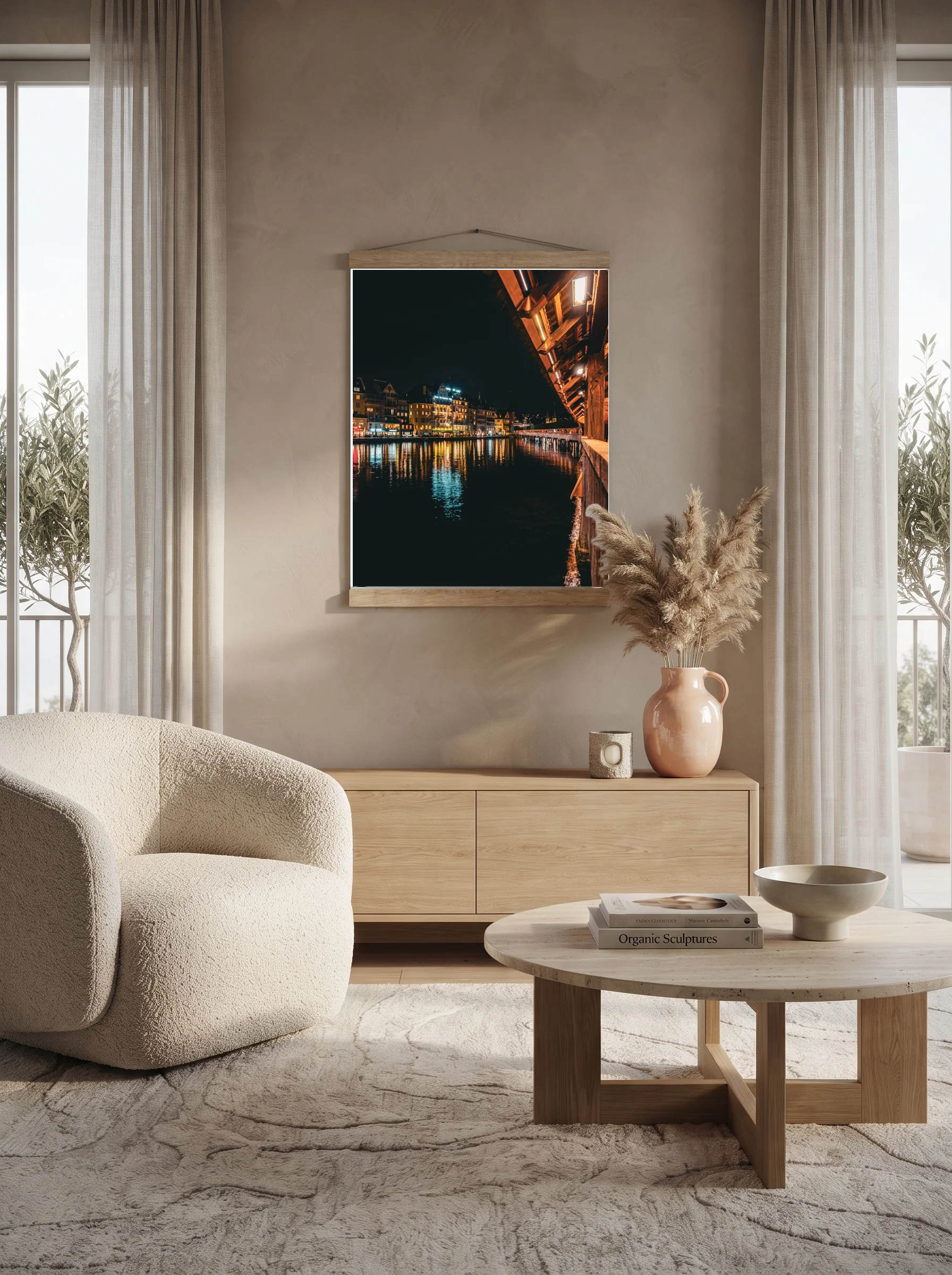 Premium-Poster mit Leisten Vertikal 60x90 cm