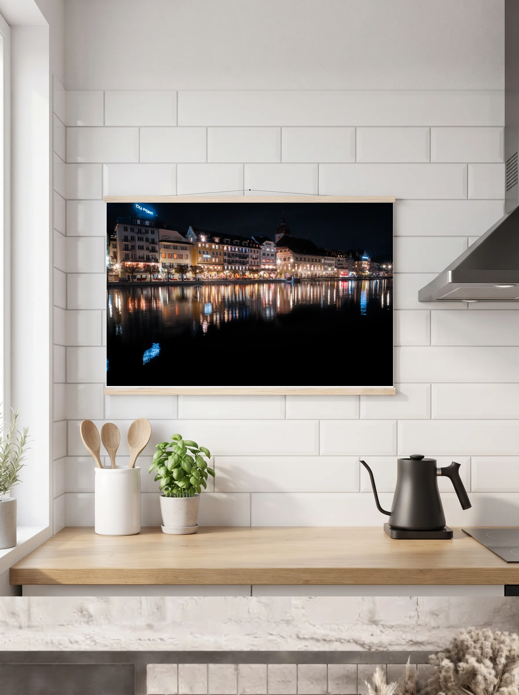 Premium-Poster mit Leisten horizontal A3 (29.7 x 42 cm)