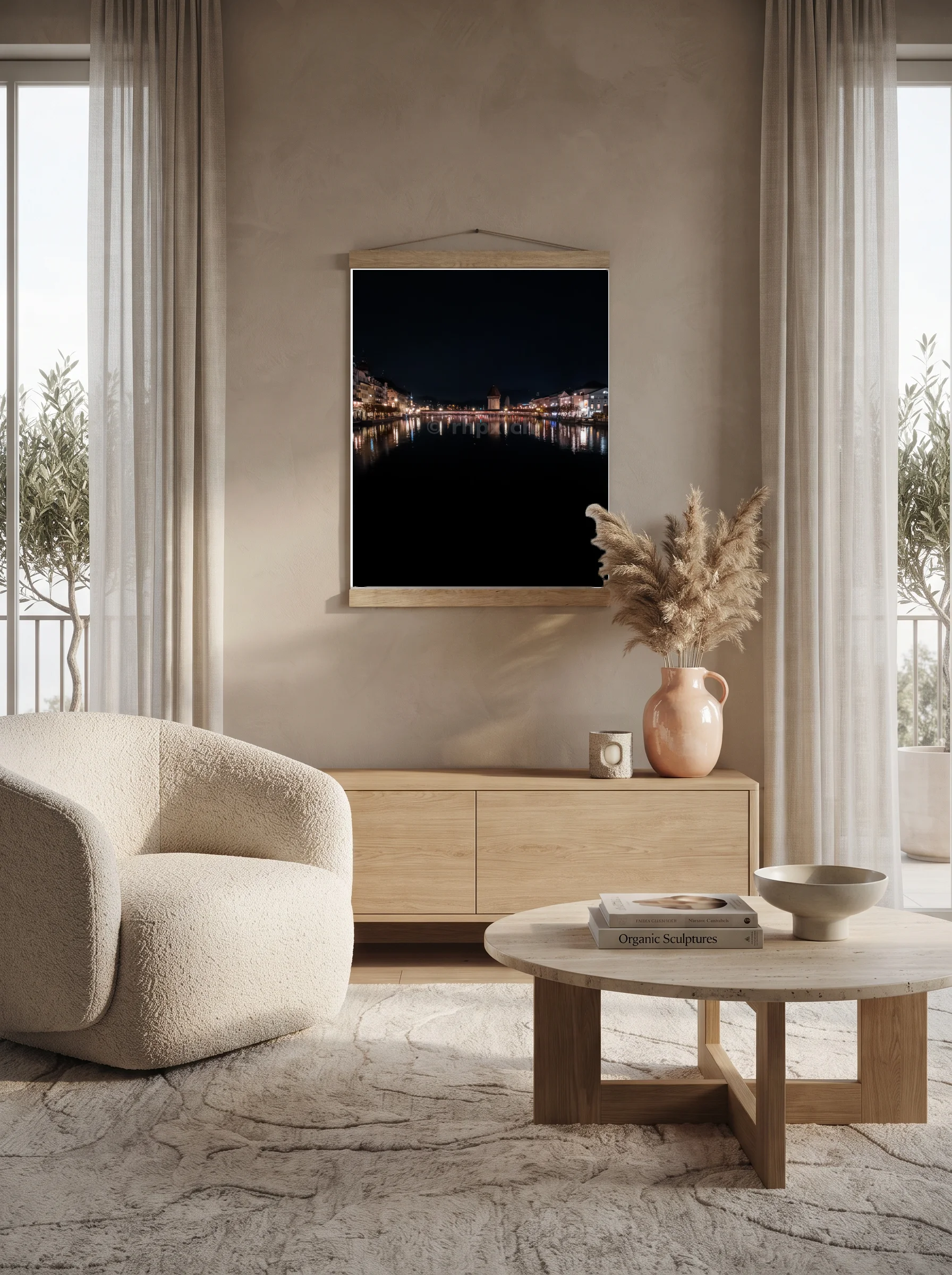 Premium-Poster mit Leisten Vertikal A3 (29.7 x 42 cm)