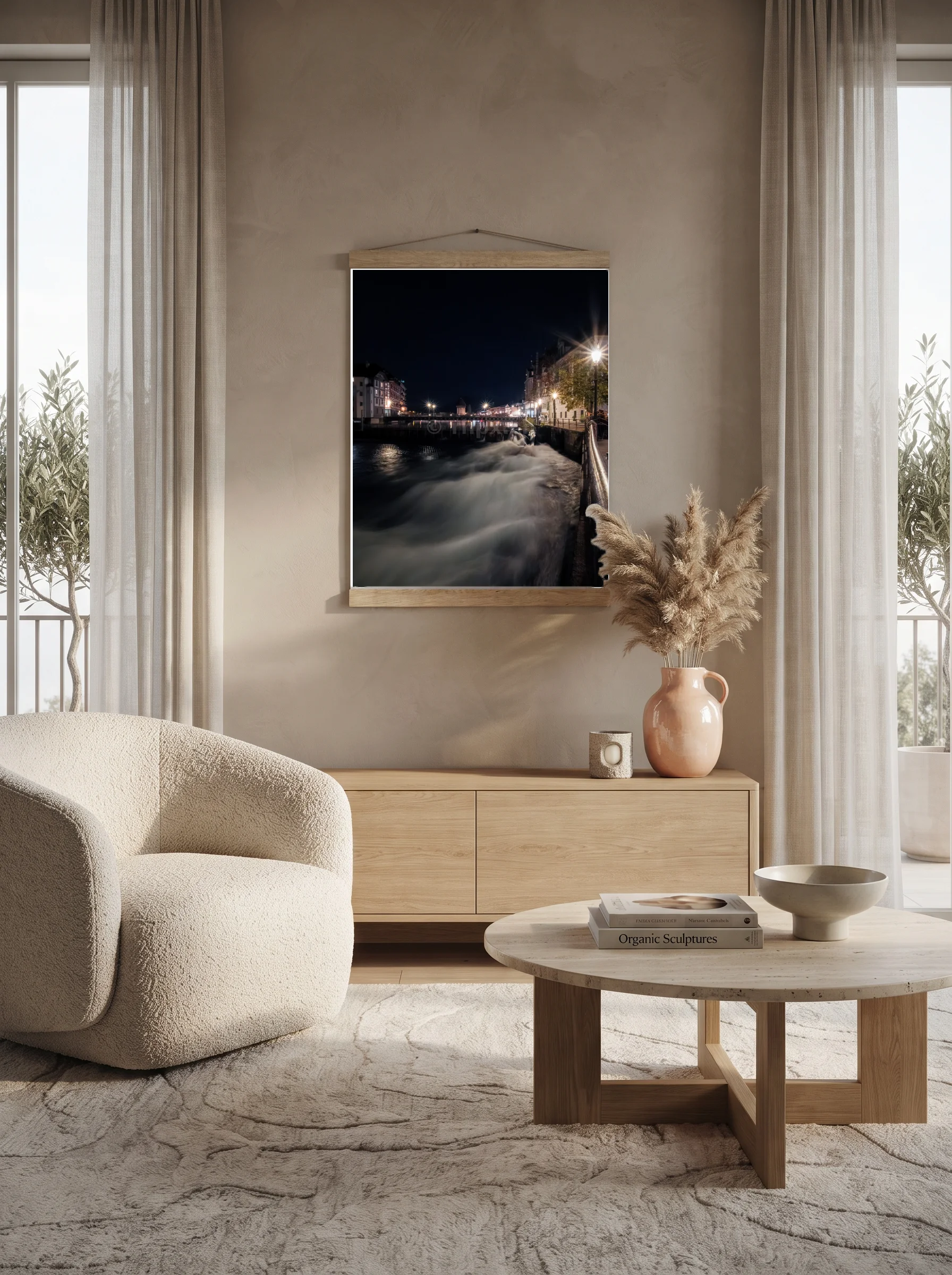 Premium-Poster mit Leisten Vertikal A3 (29.7 x 42 cm)