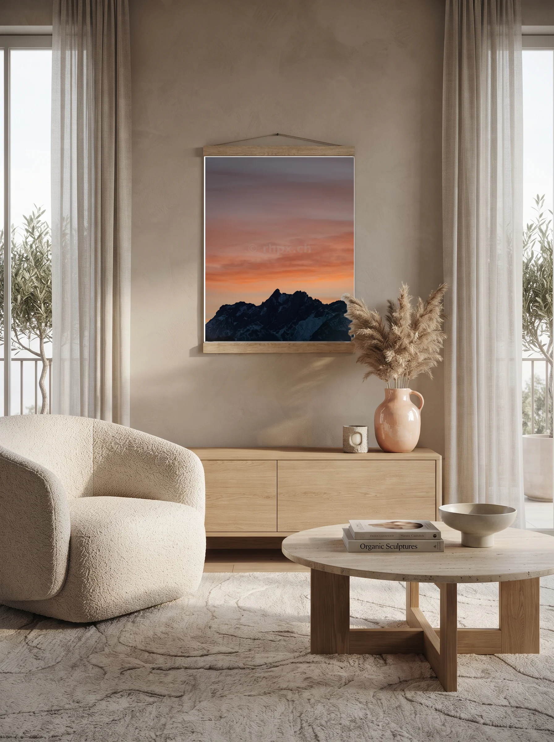 Premium-Poster mit Leisten Vertikal 60x90 cm