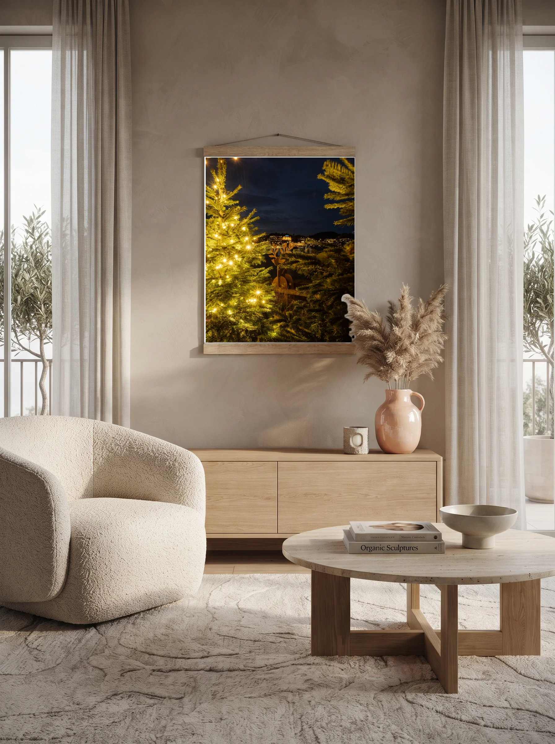 Premium-Poster mit Leisten Vertikal 60x90 cm