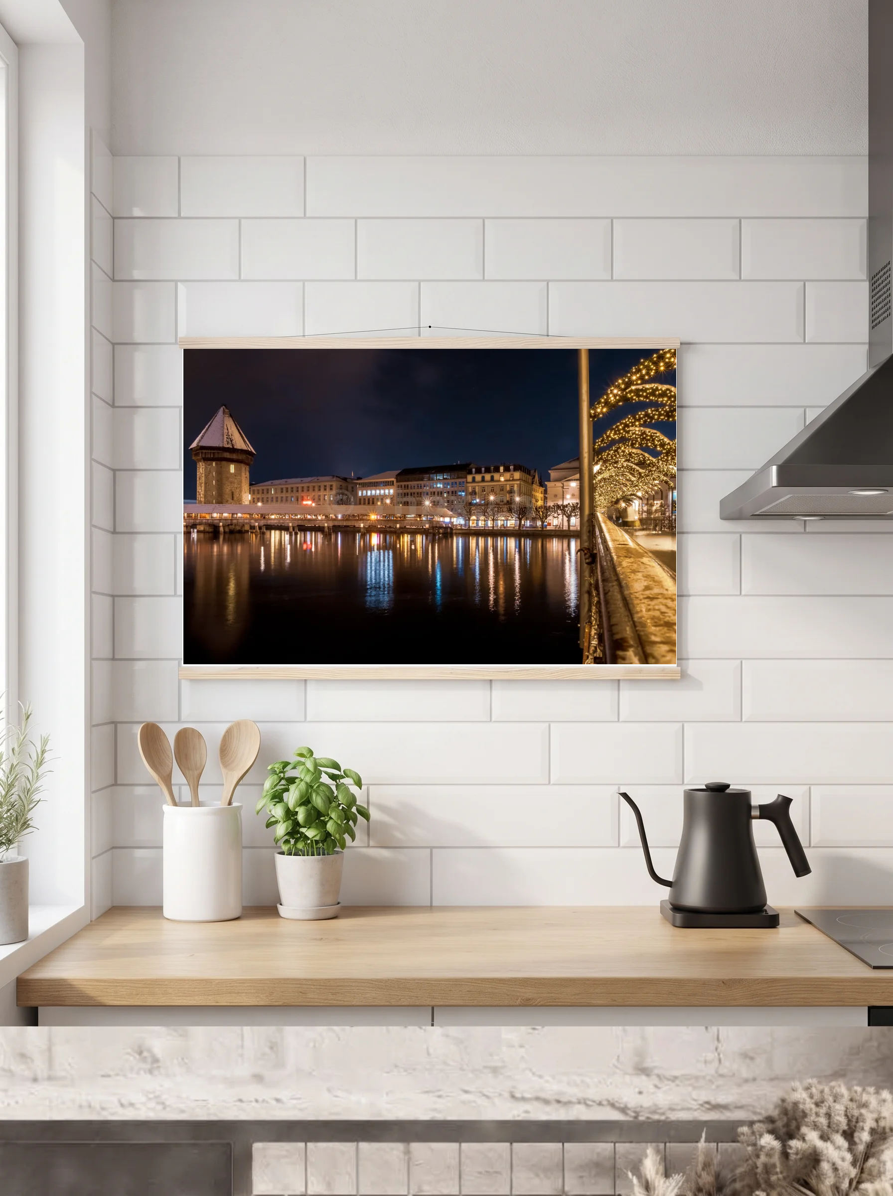 Premium-Poster mit Leisten horizontal A2 (42 x 59.4 cm)