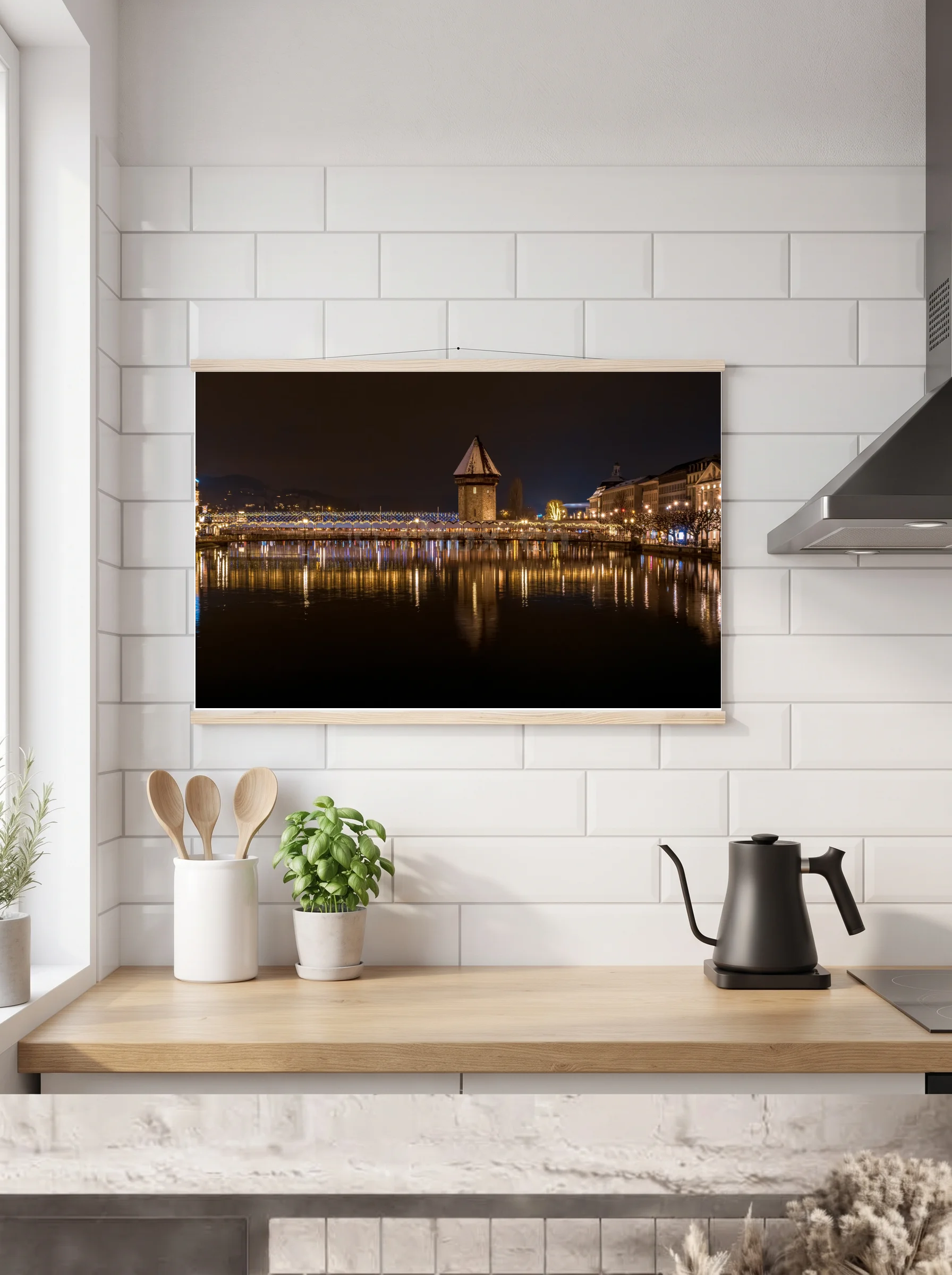 Premium-Poster mit Leisten horizontal 60x90 cm
