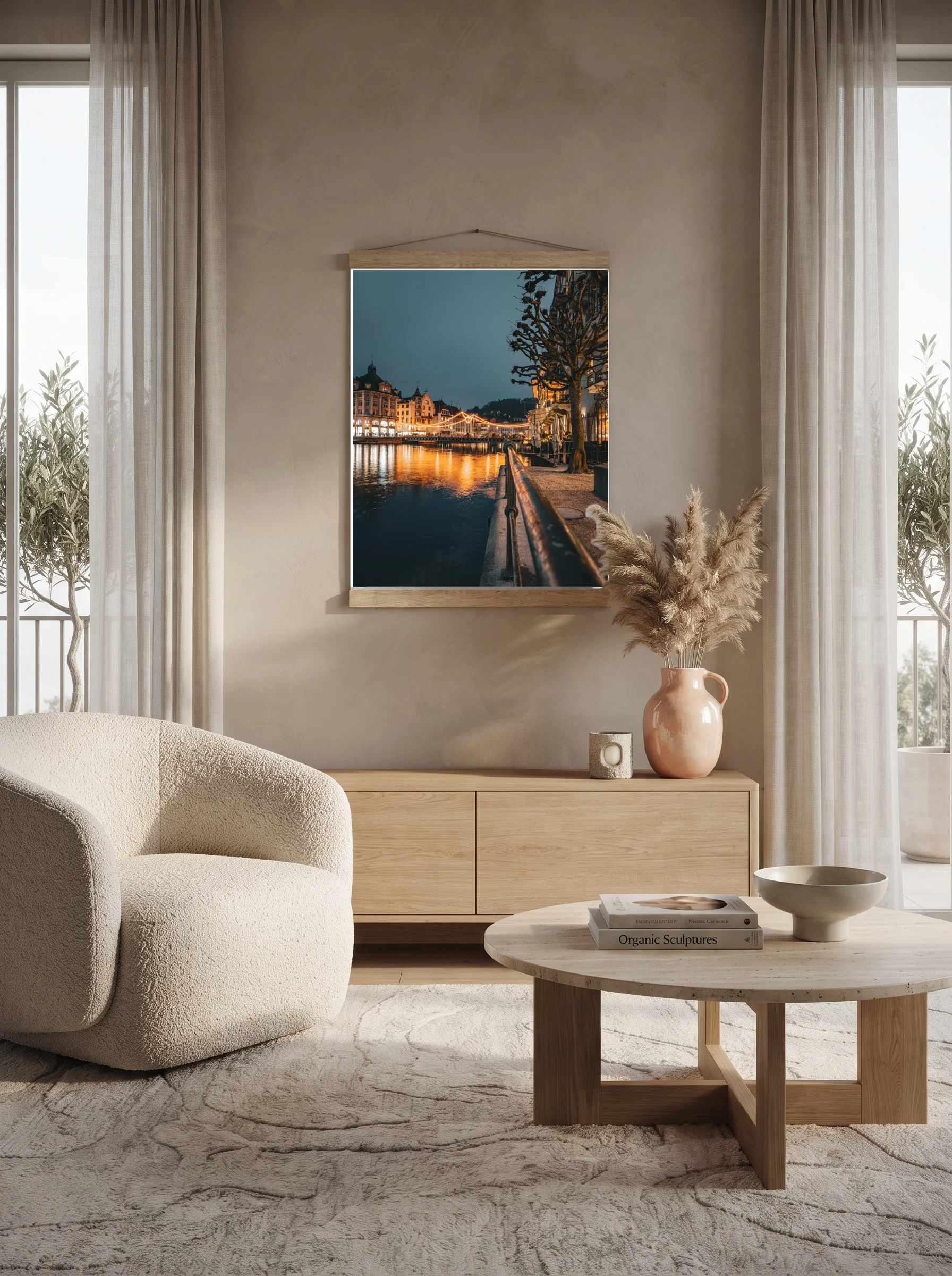 Premium-Poster mit Leisten Vertikal 60x90 cm