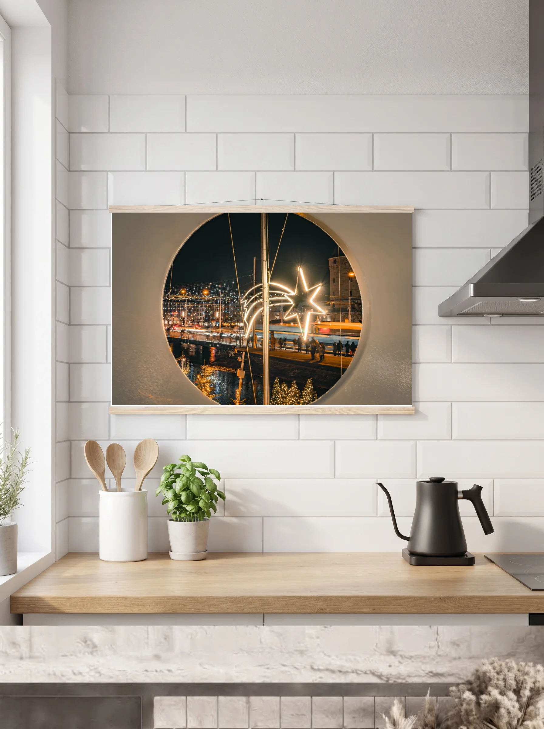 Premium-Poster mit Leisten horizontal 60x90 cm