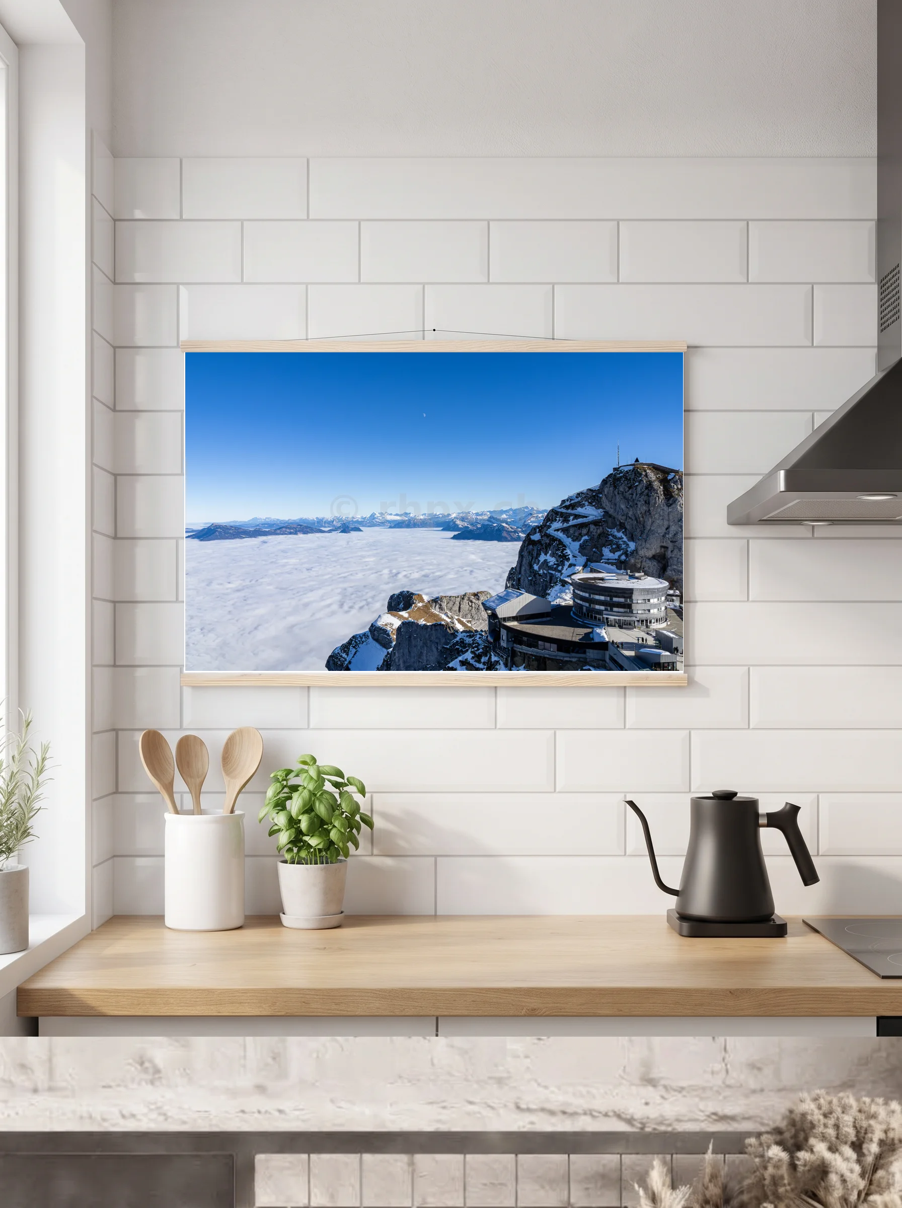 Premium-Poster mit Leisten horizontal 60x90 cm